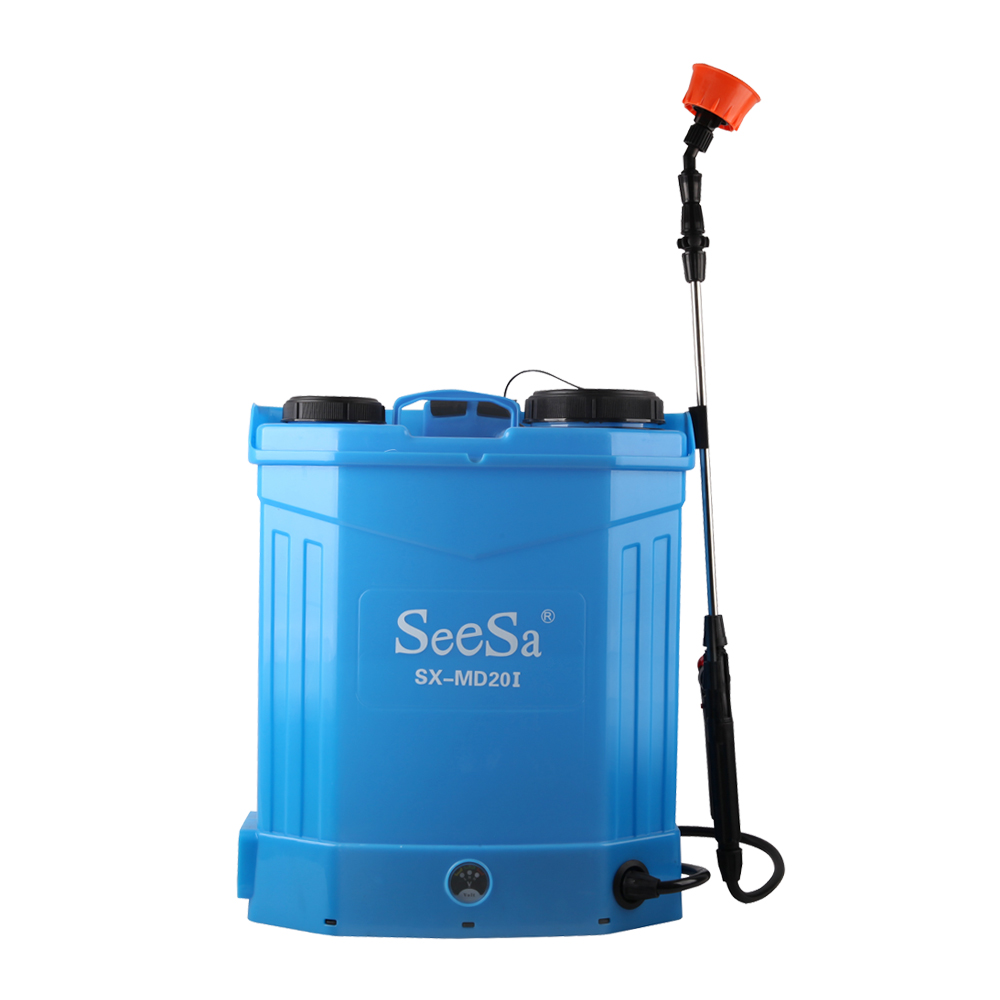 Seesa new free sample 20L electric battery double pump pressure knapsack agriculture farm sprayer