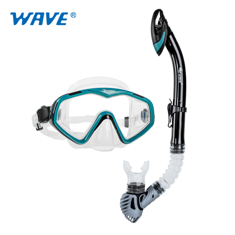 Adult Mask Snorkel Set Women Men Junior Scuba Dive Snorkel Dry Top