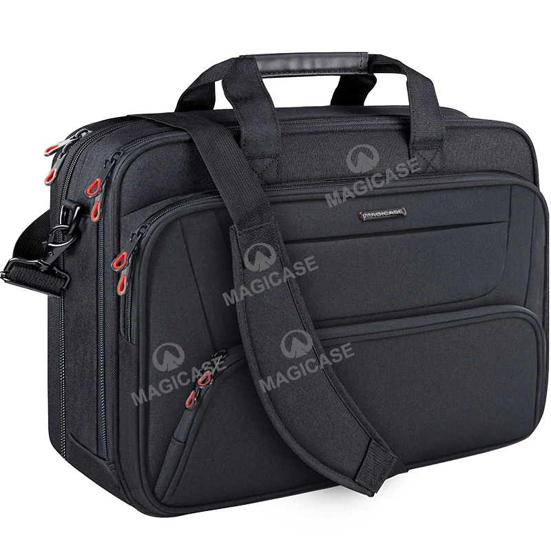 MAGICASE 18”Laptop Bag Laptop Briefcase Fits Up to 17.3 Inch Laptop Expandable Water-Repellent Shoulder Bag Laptop Messenger Bag Computer Bag for Travel/Business/School/Men/Women