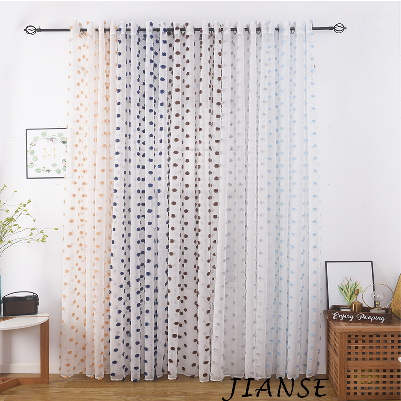 CURTAIN L1051 Dolly base curtain fabric fling pattern drapes for living room