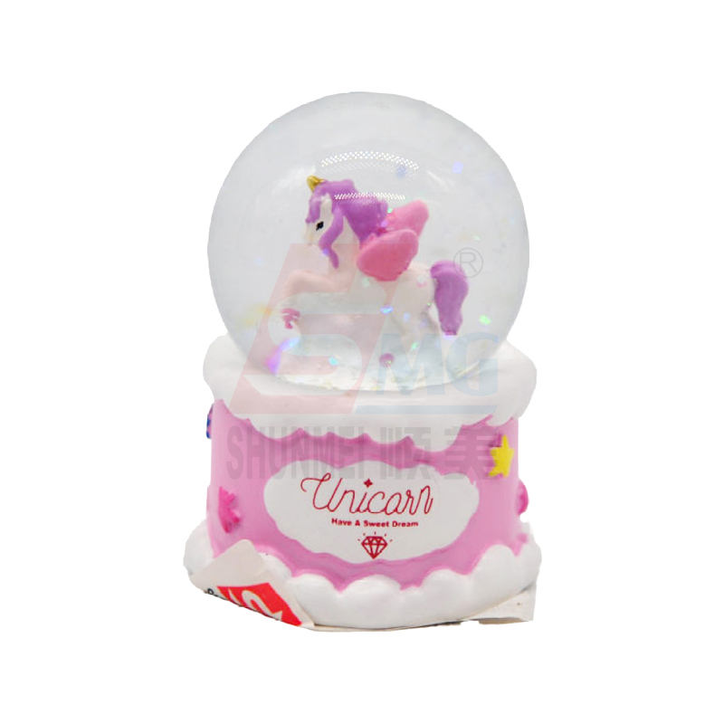 45MM unicorn polyresin waterglobe