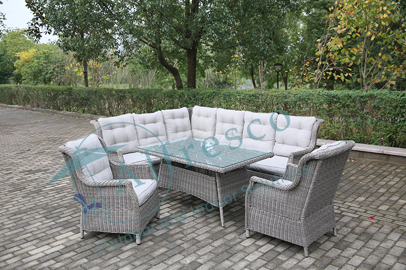 outdoor rattan sofa set