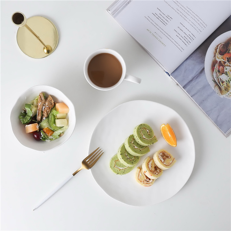 Porcelain Tableware dinner set porcelain ware plate bowl mug teaset coffee set 3pcs dinner set