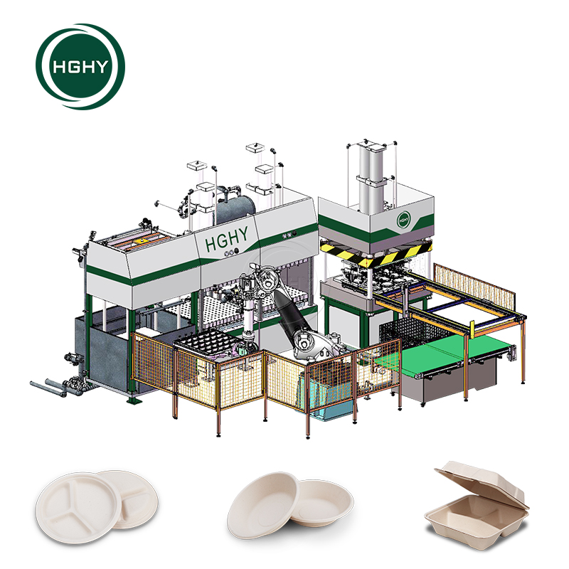 HGHY Pulp Molding Degradable Tableware quipment for plastic substitutes