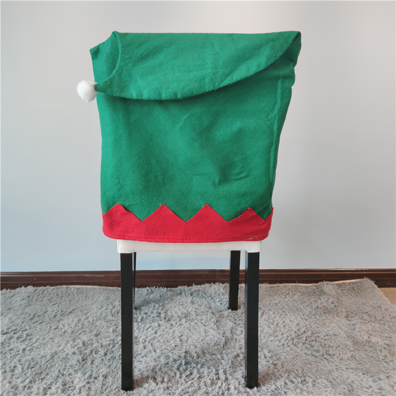 Christmas Hat Chair Back Cover Creative Chair Seat Cover Dinner Dining Christmas Decor Table New Year Supplies