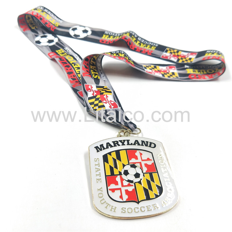 Football metal medal