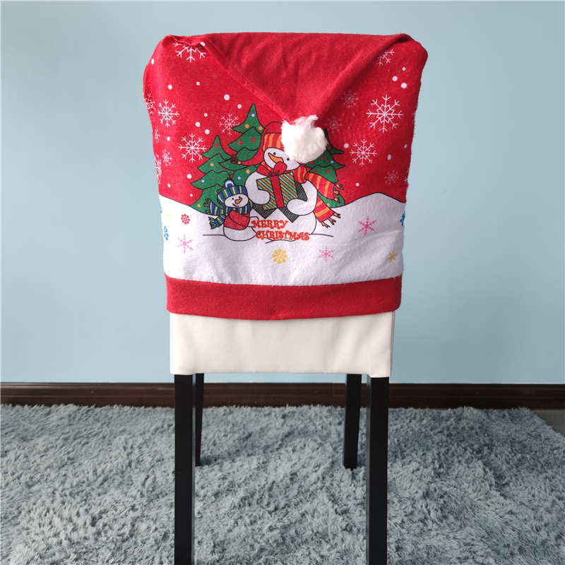 Christmas Chair Covers Christmas Seat Covers Christmas Decoration for Home Table New Year Chair Cover For Living Room