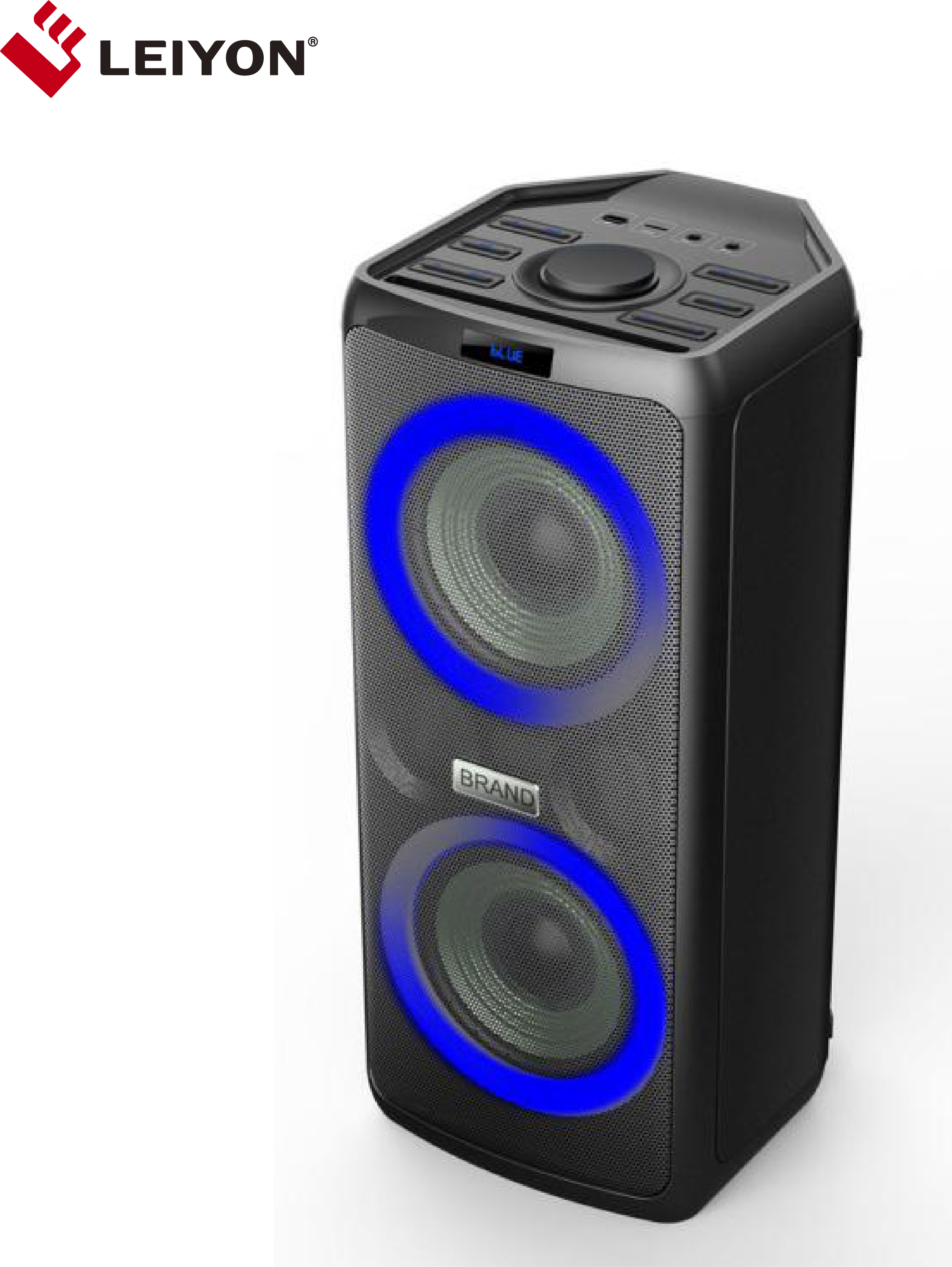 Double 6.5 inch Portable Bluetooth Speaker System