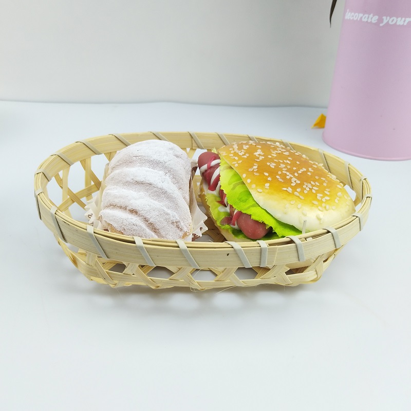 Bamboo basket gift basket Fruit basket storage basket