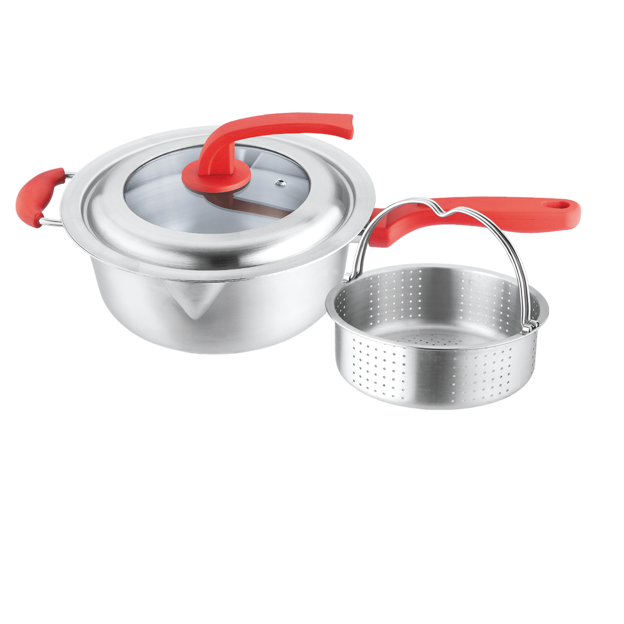 21cm tri-ply fry pan w/pouring lip
