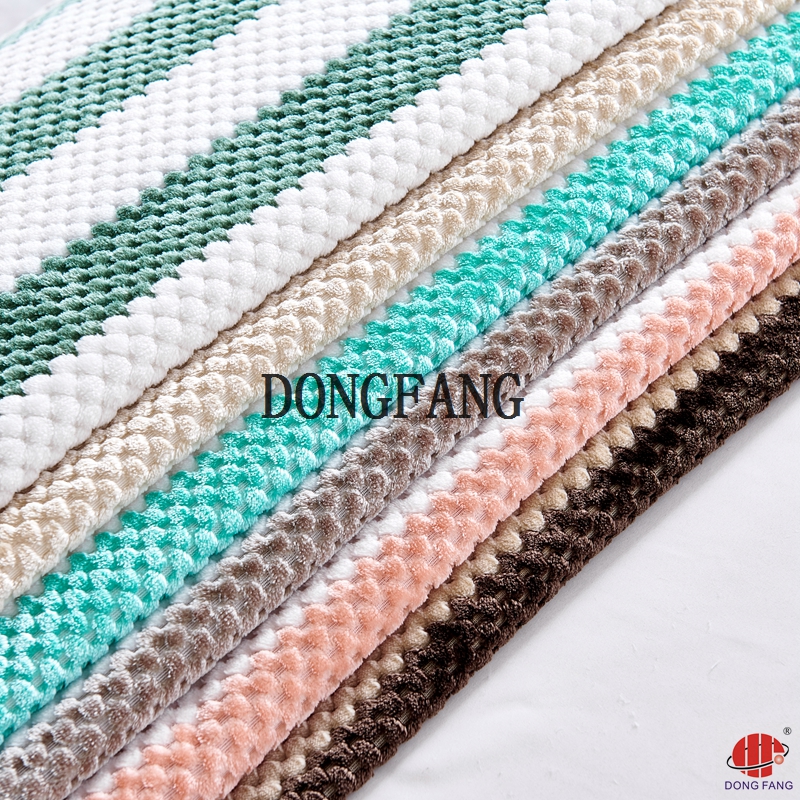 100% polyester jacquard cationic flannel