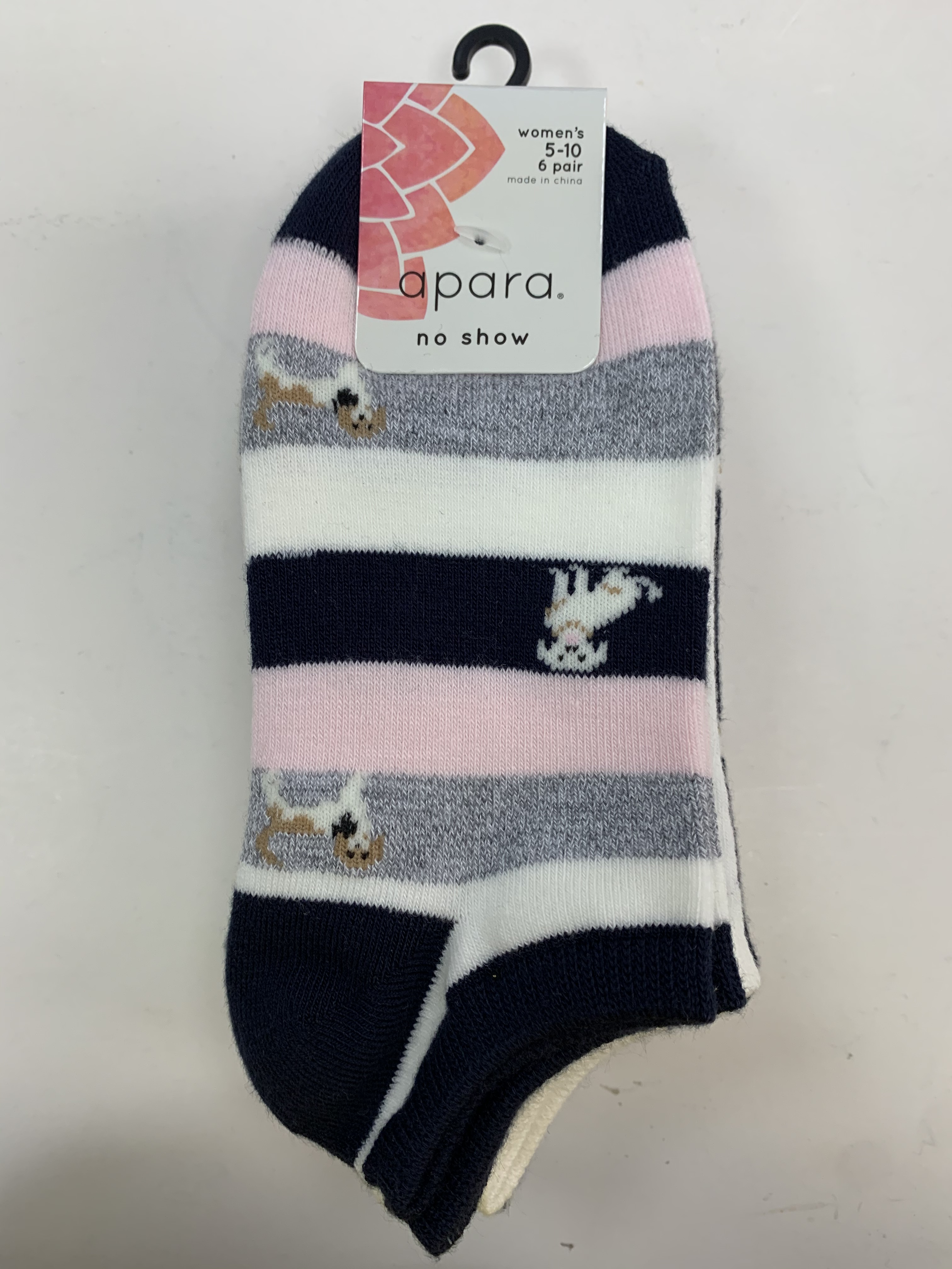 Womens's Acrylic No Show Socks G-67