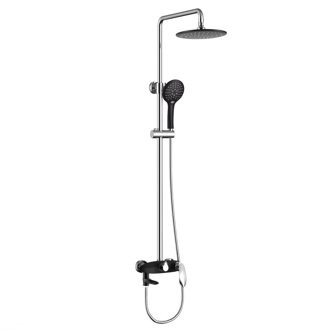 Matt black shower rail,Matt black showe