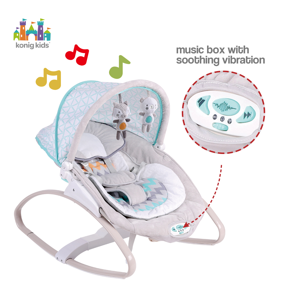Konig Kids Baby Bouncer with Canopy N Ultra Soft Cushion Vibration