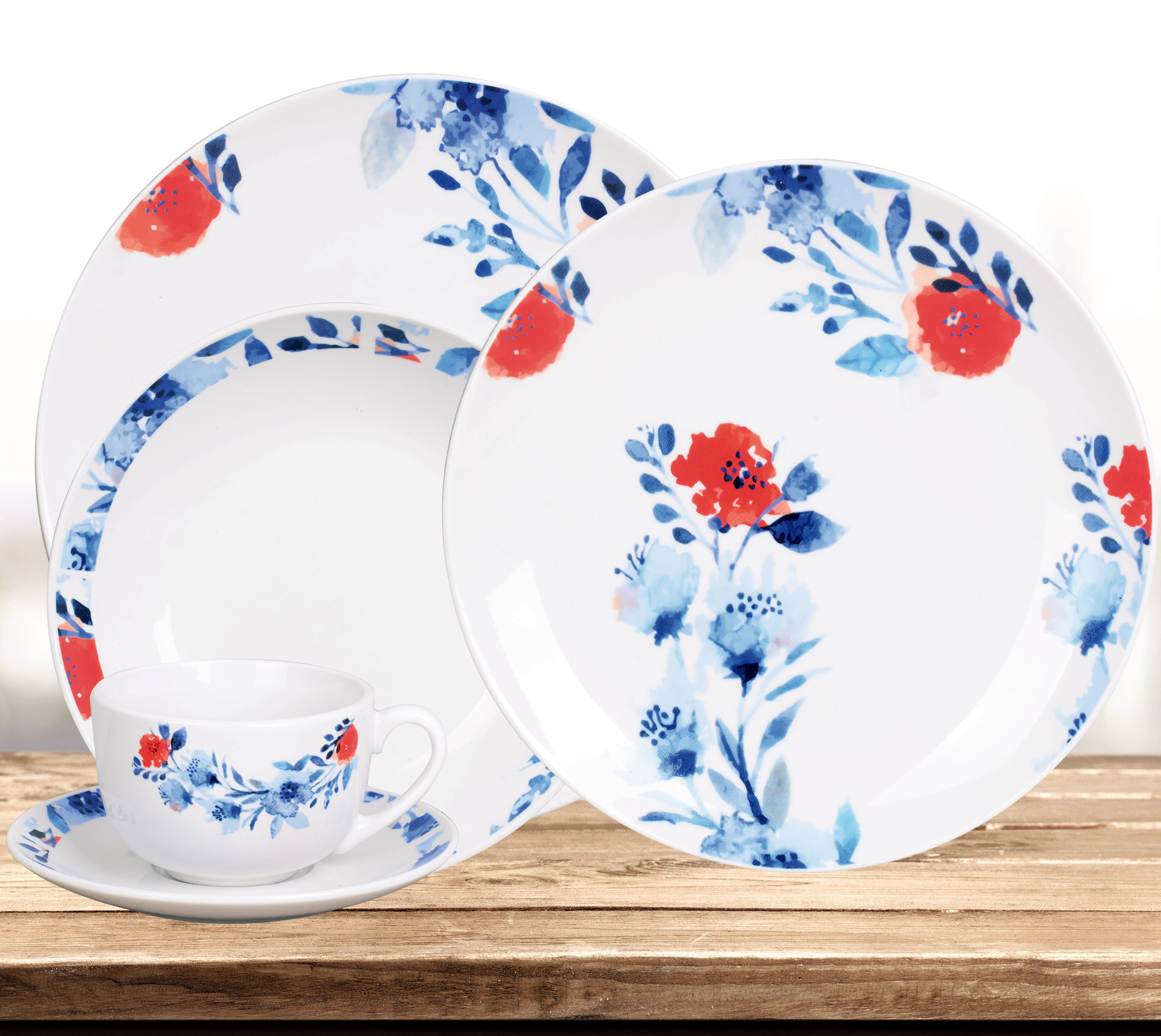 20 Piece Porcelain Dinnerware Moonshine
