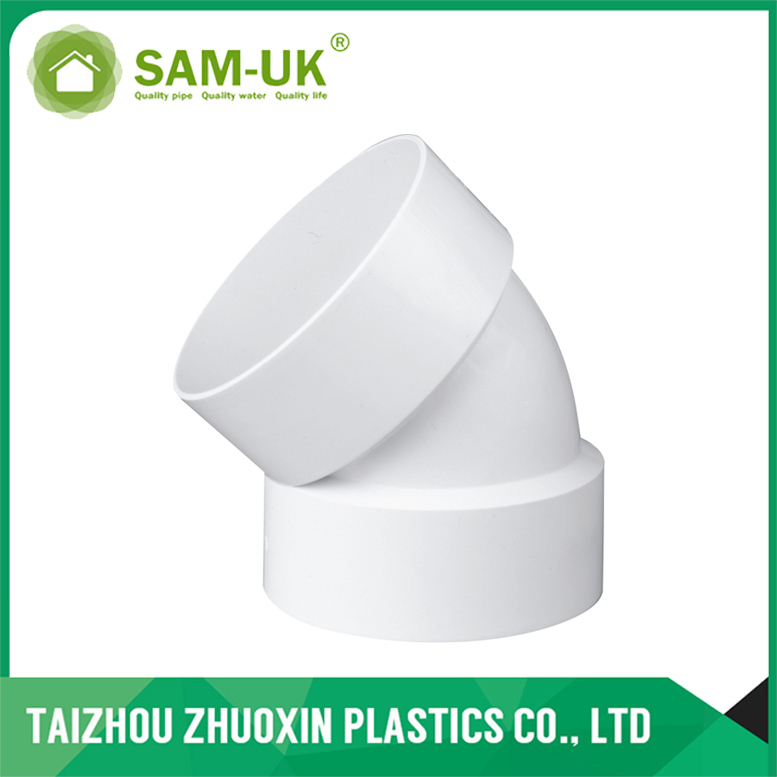 PVC ASTM D2665 DWV 45 Degree Elbow