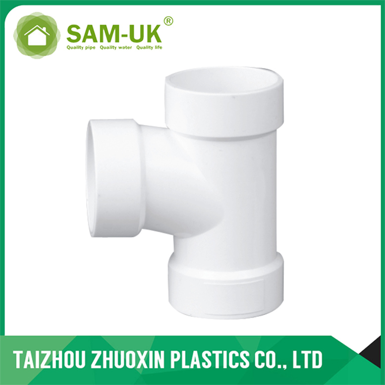 PVC Plumbing Pipe Fittings Astm D2665 Dwv Tee For Drainage