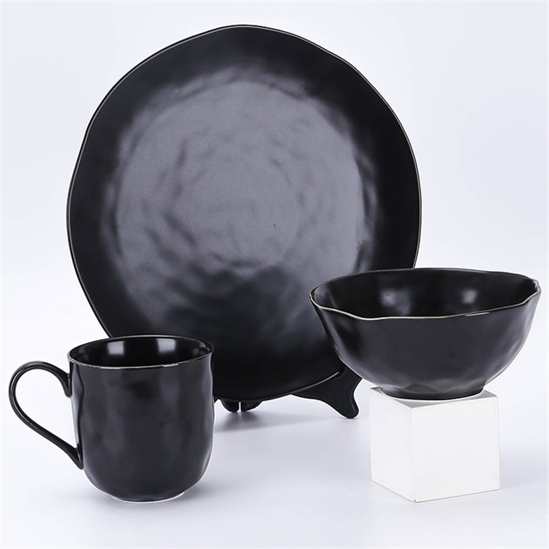 Porcelain Tableware dinner set porcelain ware plate bowl mug teaset coffee set 3pcs dinner set