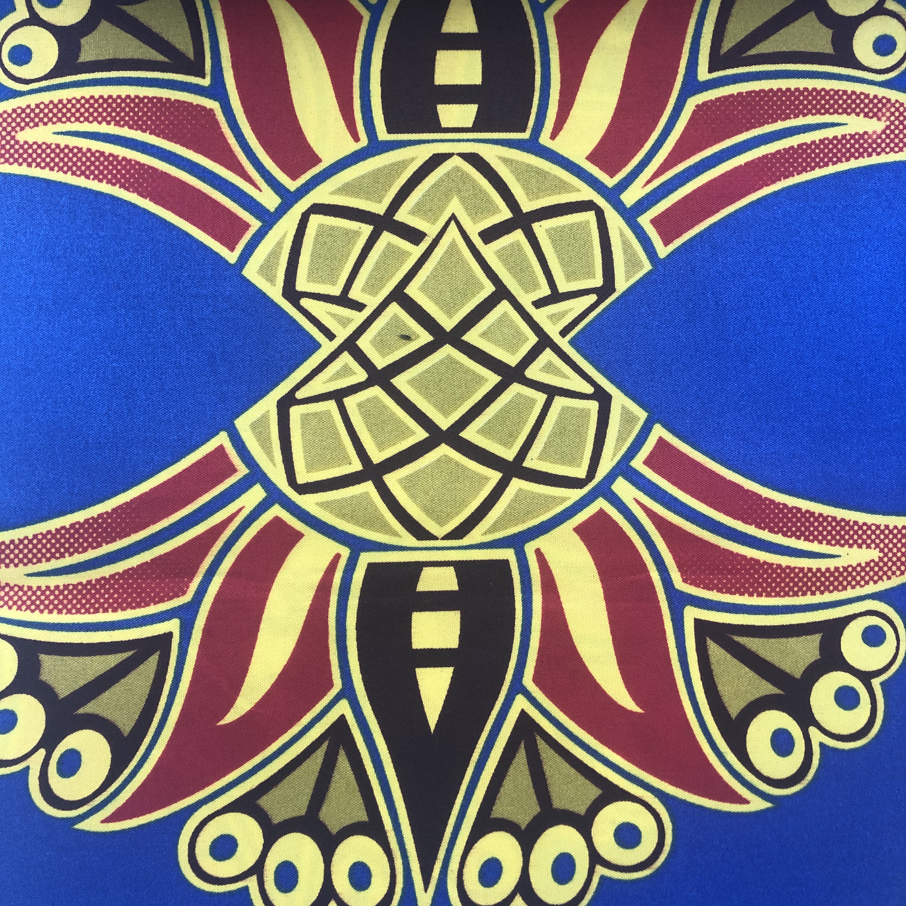 100%polyester Nigeria double printed wax fabric
