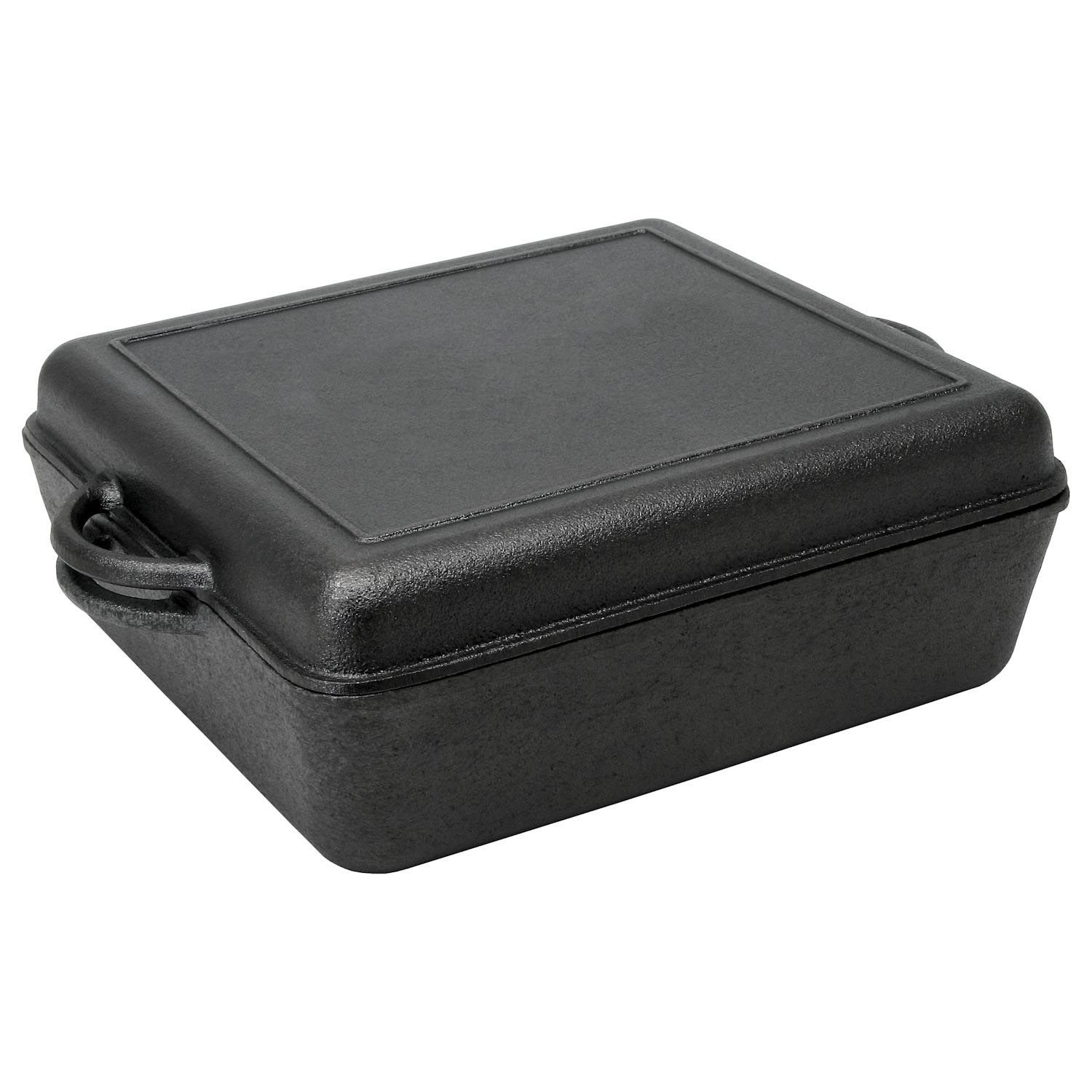 Square cast iron dutch oven