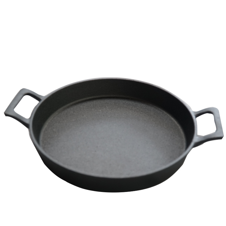 Cast iron grill with two handle