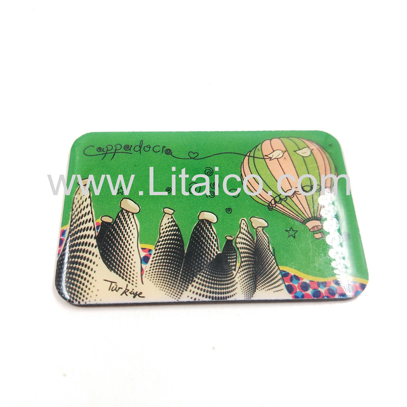 Hot-Air balloon metal refrigerator magnet