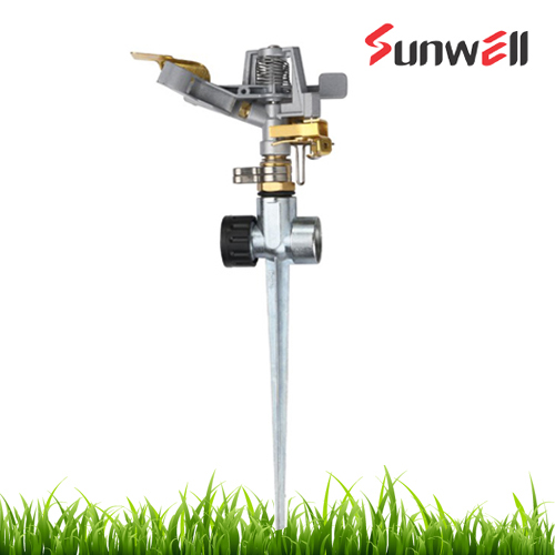 Metal Impulse Sprinkler With Zinc Spike