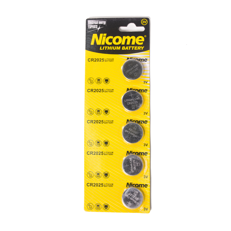 Lithium Button Cell Battery Cr2025 3v