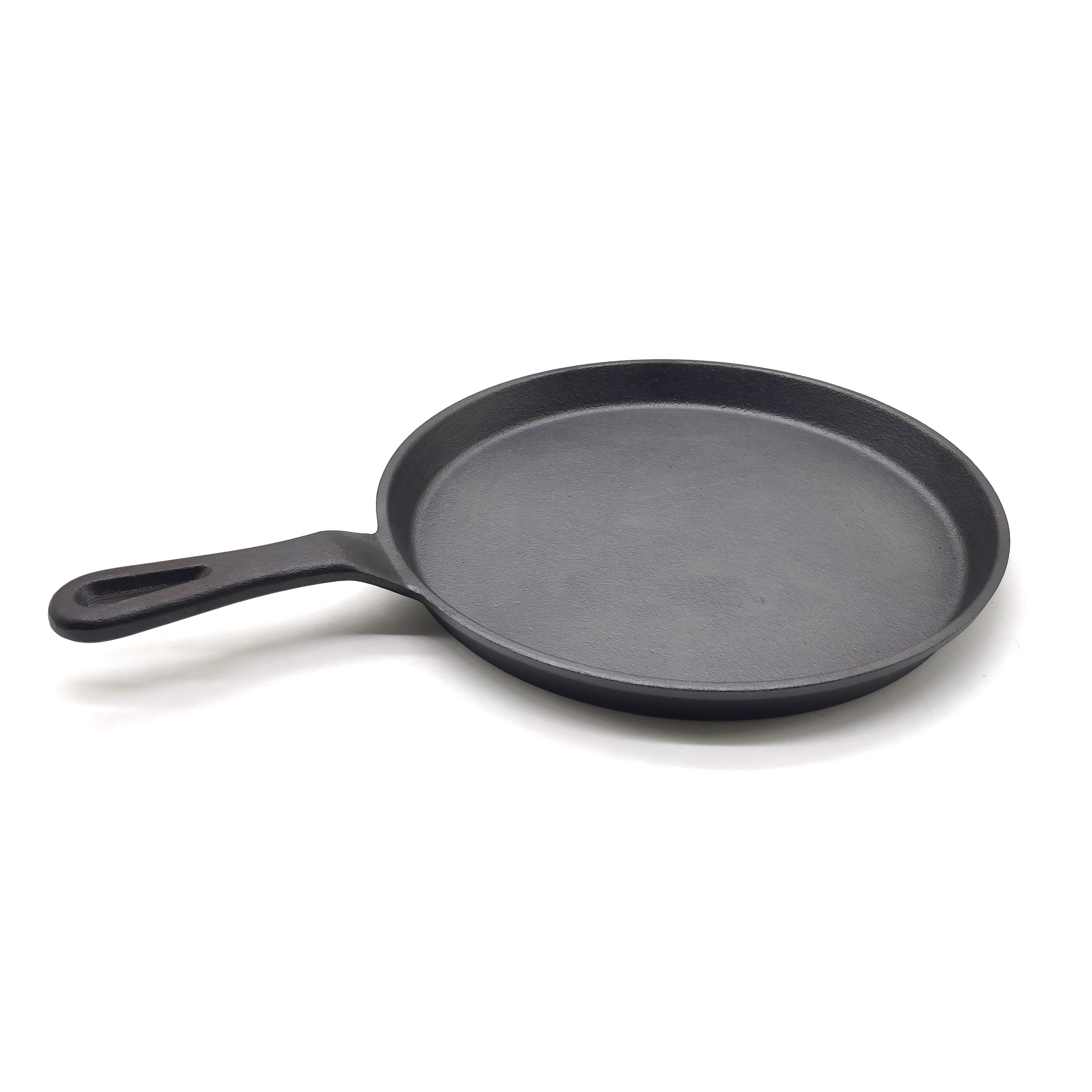 26cm shallow cast iron skillet fry pan