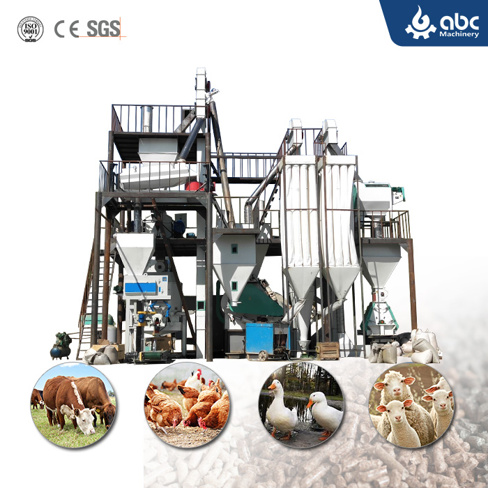 Feed Processing Line. Animal Feed Processing Line,Cattle Feed Processing Line