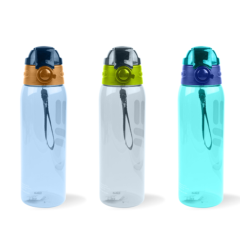 GOX Tritan Water Bottle With Auto Open Lid With Carry Strap BPA free For Fitness, Outdoor Enthusiasts