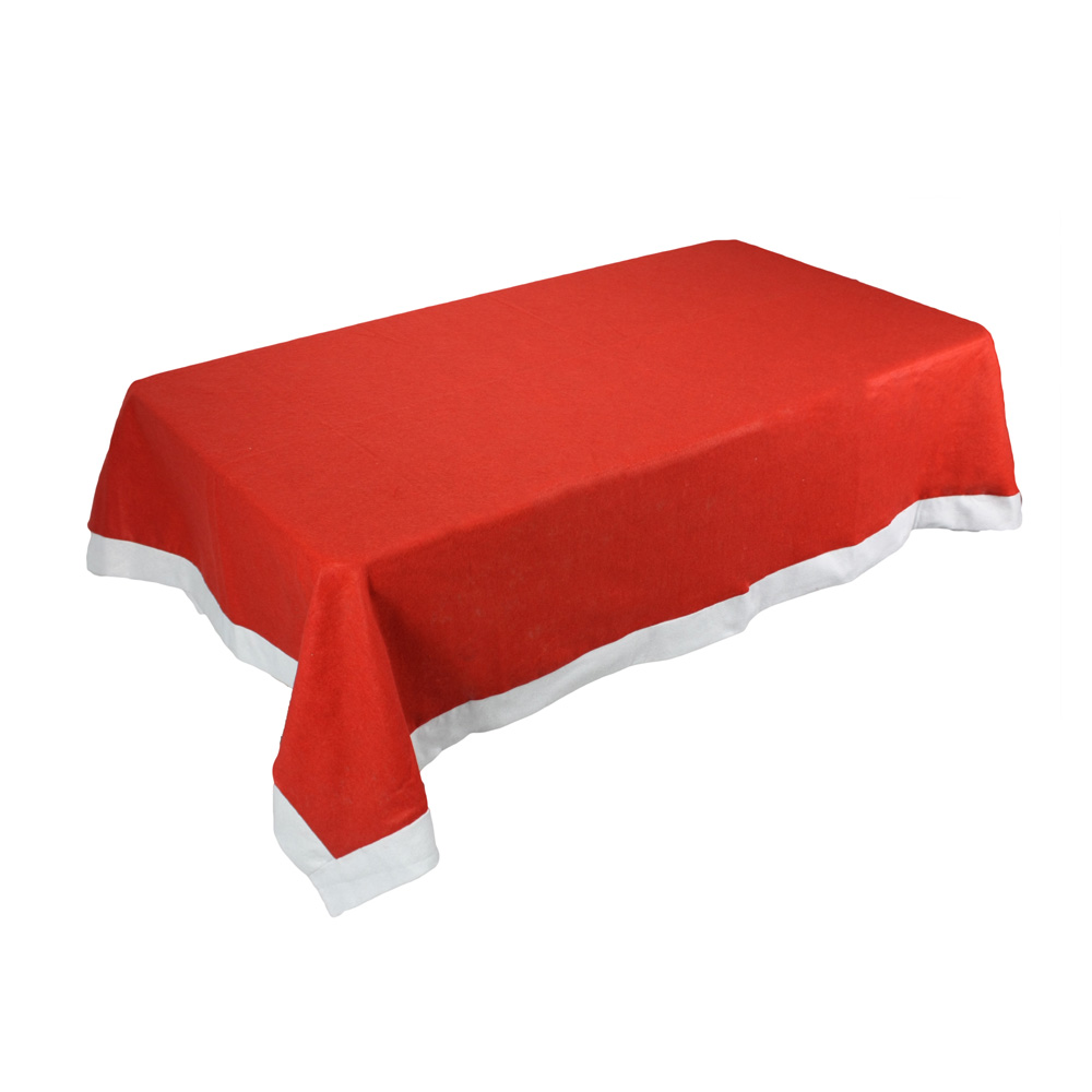Red Christmas Rectangular Tablecloth New Year Table Cloth Christmas Decorations for Home Table Cover