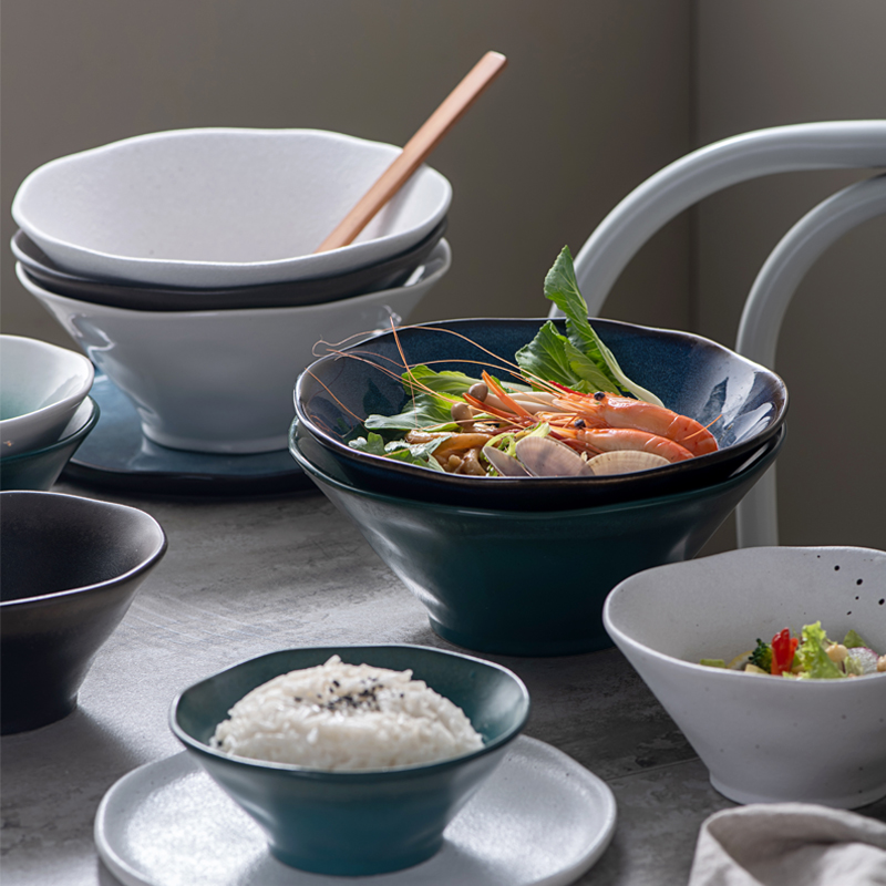 Durable porcelain with color glazed and emboss Bowl