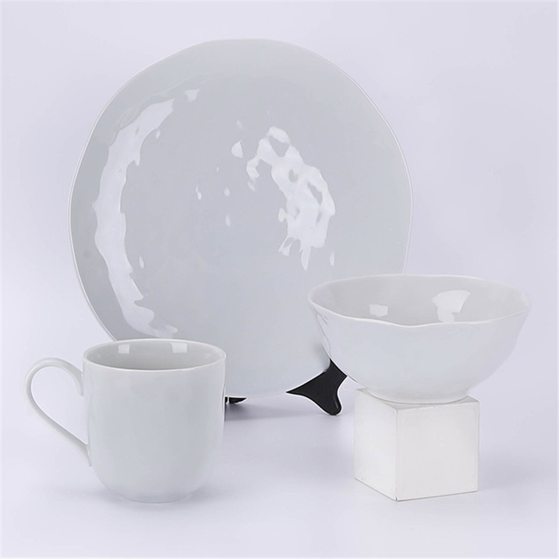 Porcelain Tableware dinner set porcelain ware plate bowl mug teaset coffee set 3pcs tableware