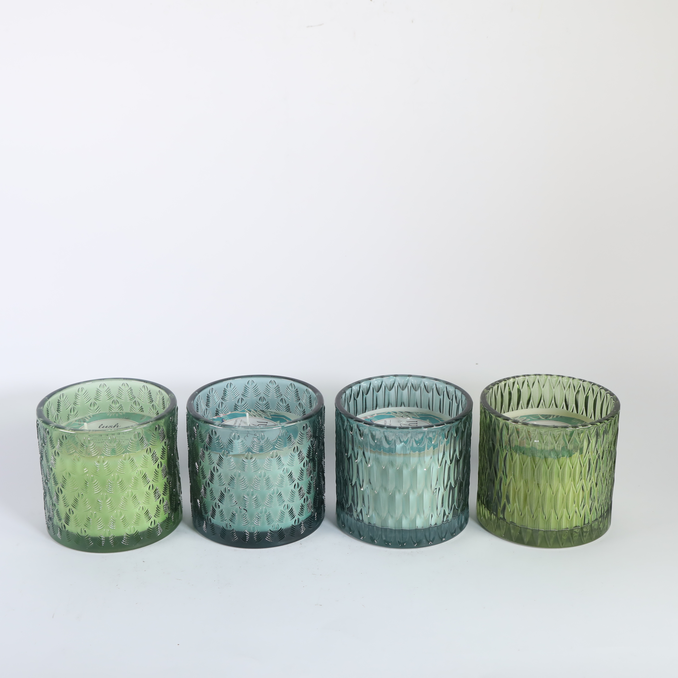 Colored Glass Candle
