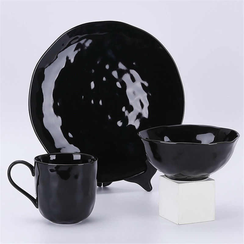 Porcelain Tableware dinner set porcelain ware plate bowl mug teaset coffee set 3pcs dinner set
