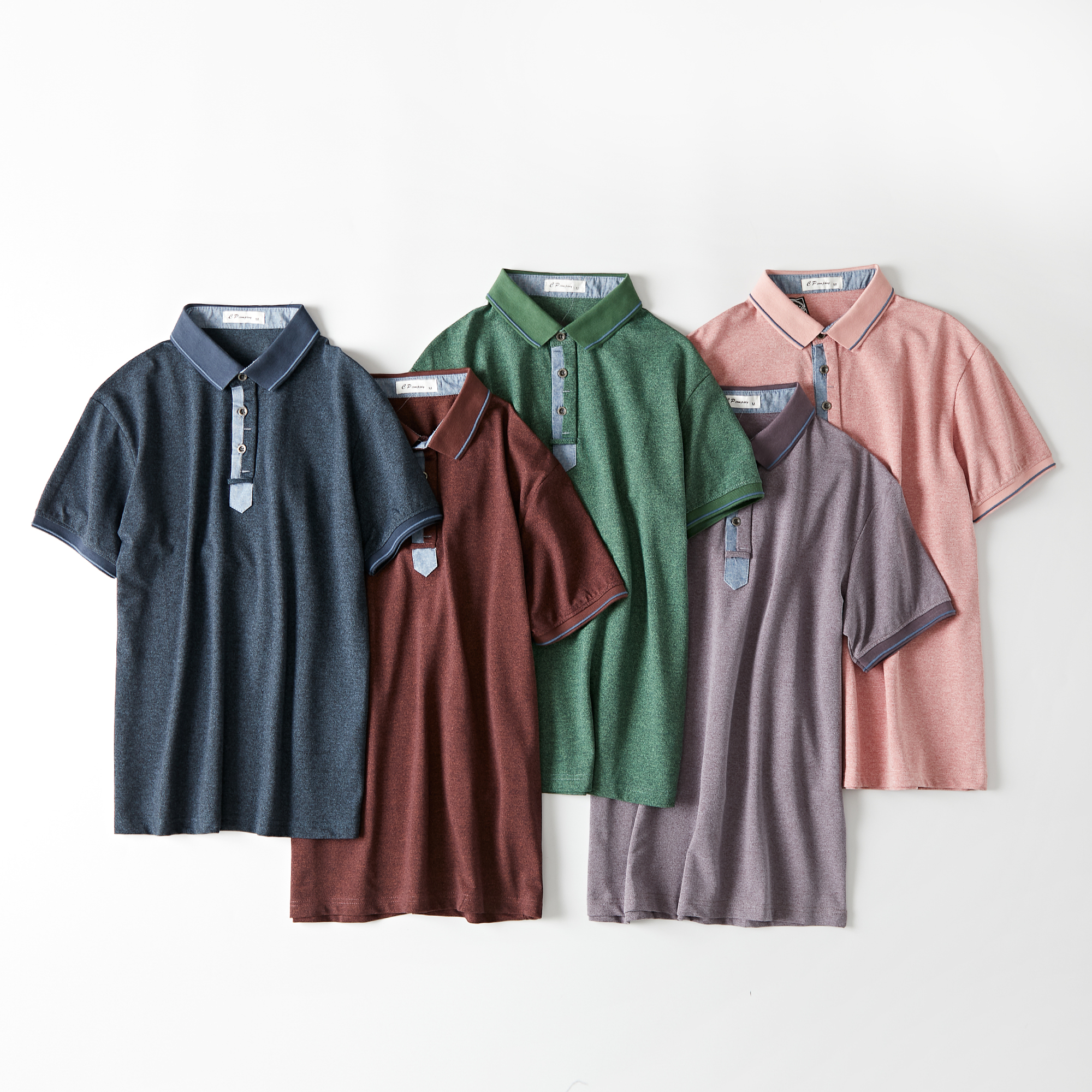 Latest melange pique polo t shirt