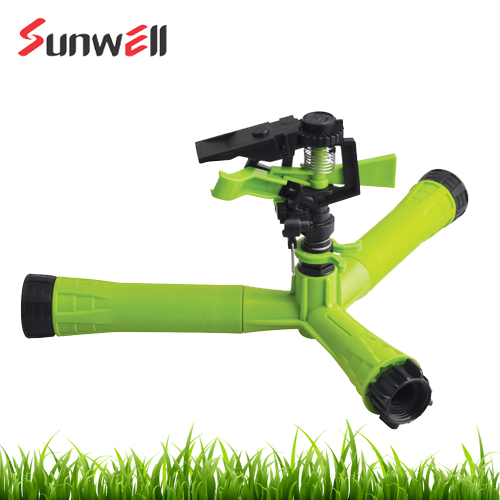 Plastic Impulse Sprinkler With Plastic Water Fill Base