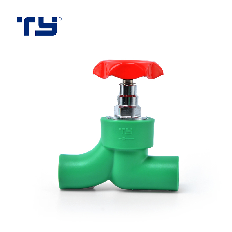 PPR pipe fitting plastic tube fittings Stop Ball Valve