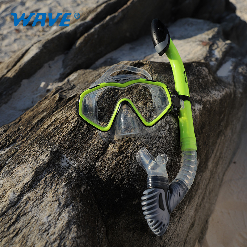 spearfishing silicone scuba Diving snorkel set diving mask