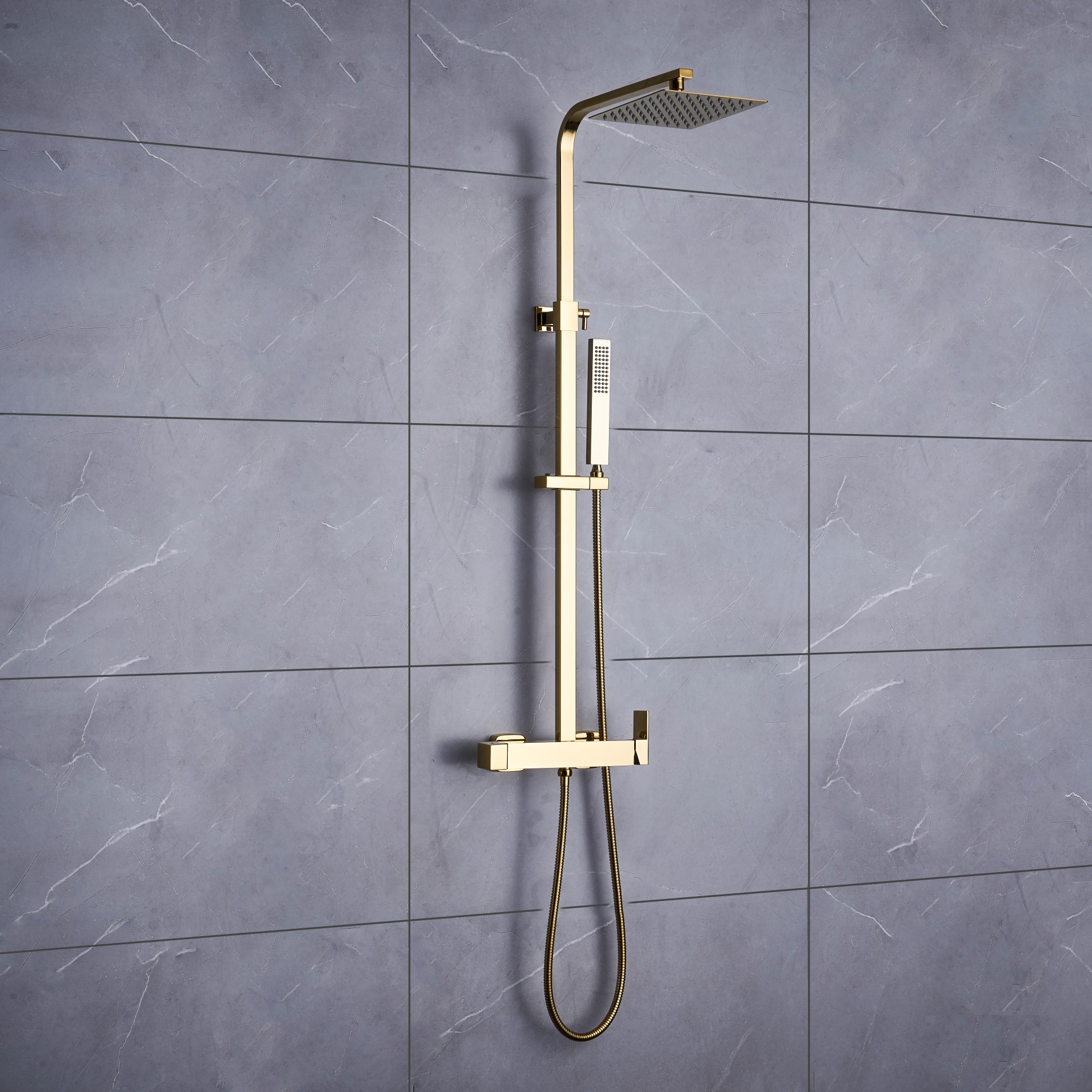 Thermostatic shower column