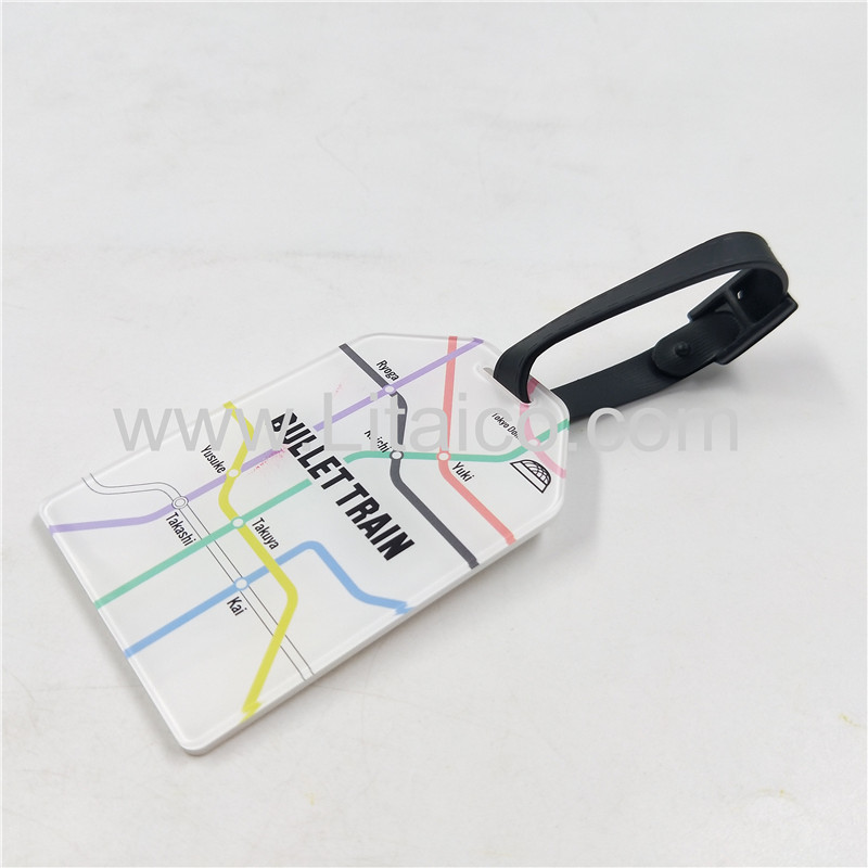 Simple style acrylic luggage tag
