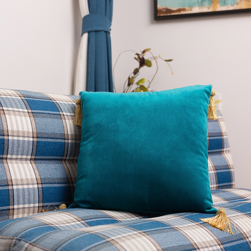 Cushion with tassels