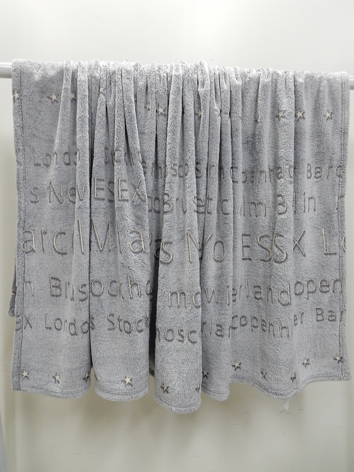 100%Polyester letter printed blanket