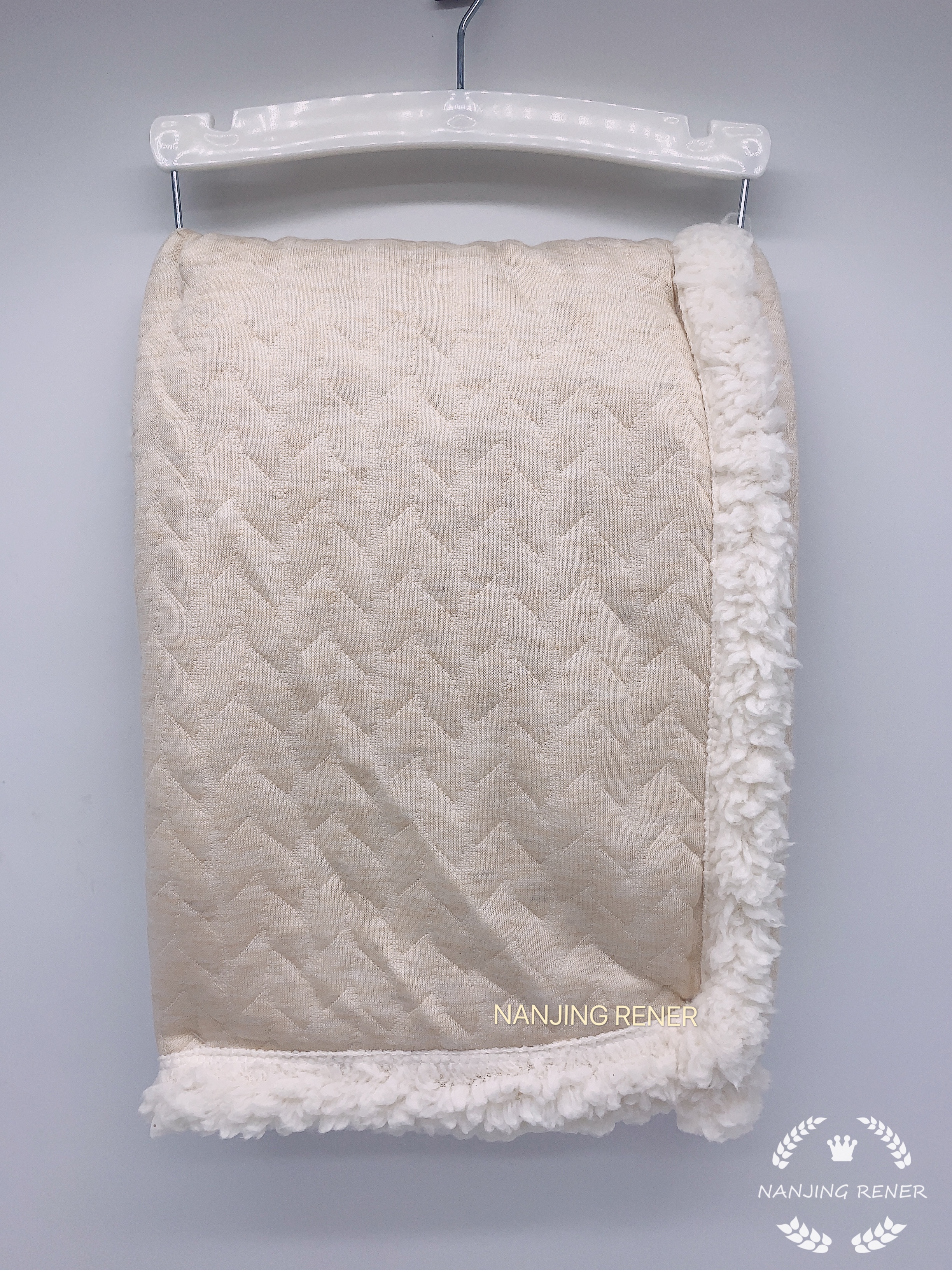 Triple Layer Fabric Berber Baby Blanket Reversible