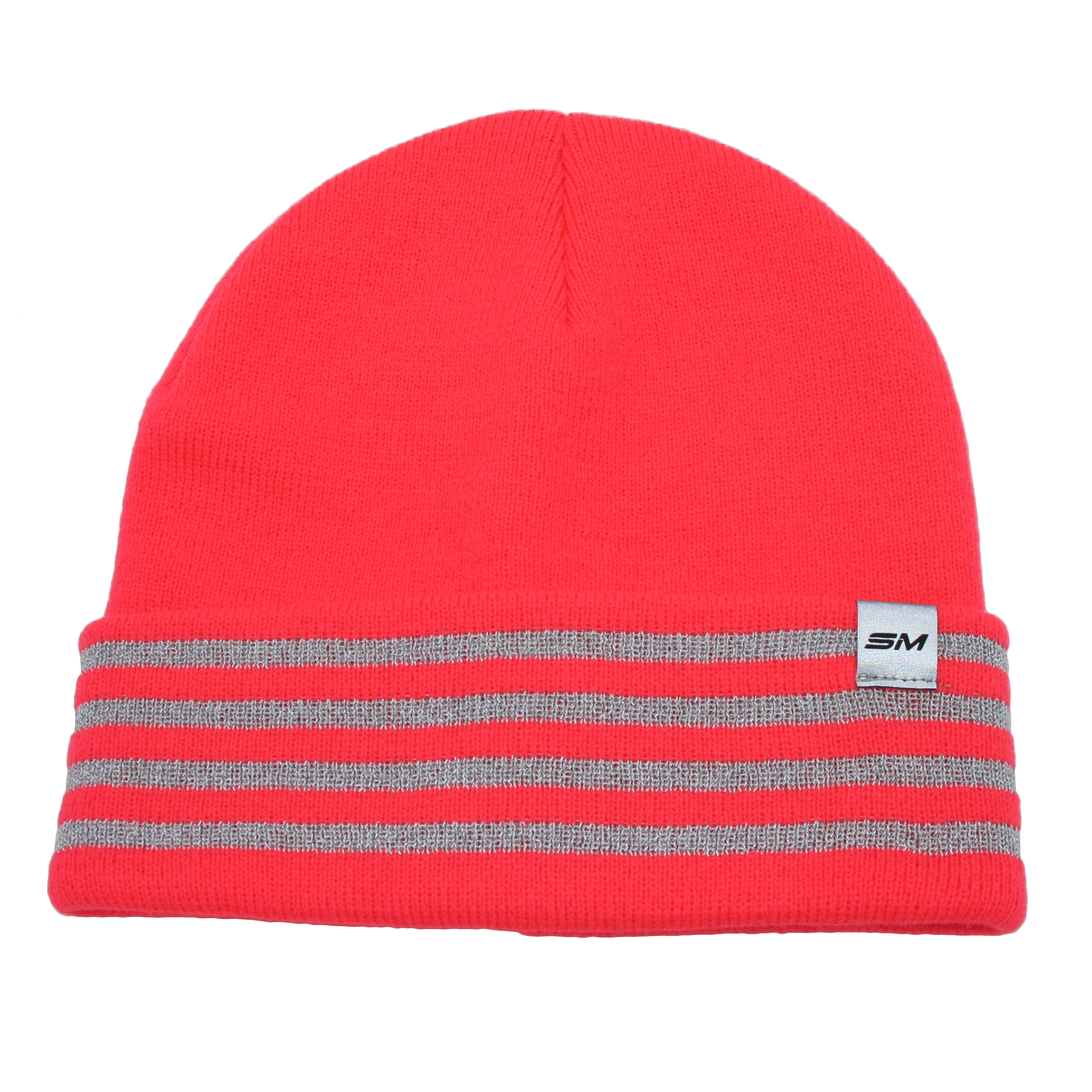 Knitted hat with thinsulate lining and reflective threads