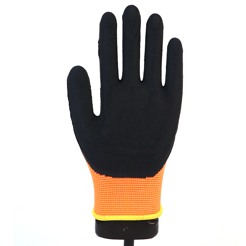 Glove Foam-13g Polyester Shell Latex Coated, Foam Finish