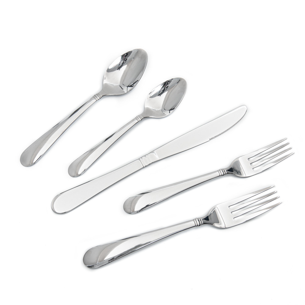 18/0 SUS 430 fork knife spoon elegant flatware set kichenware set for hotel restaurant home use