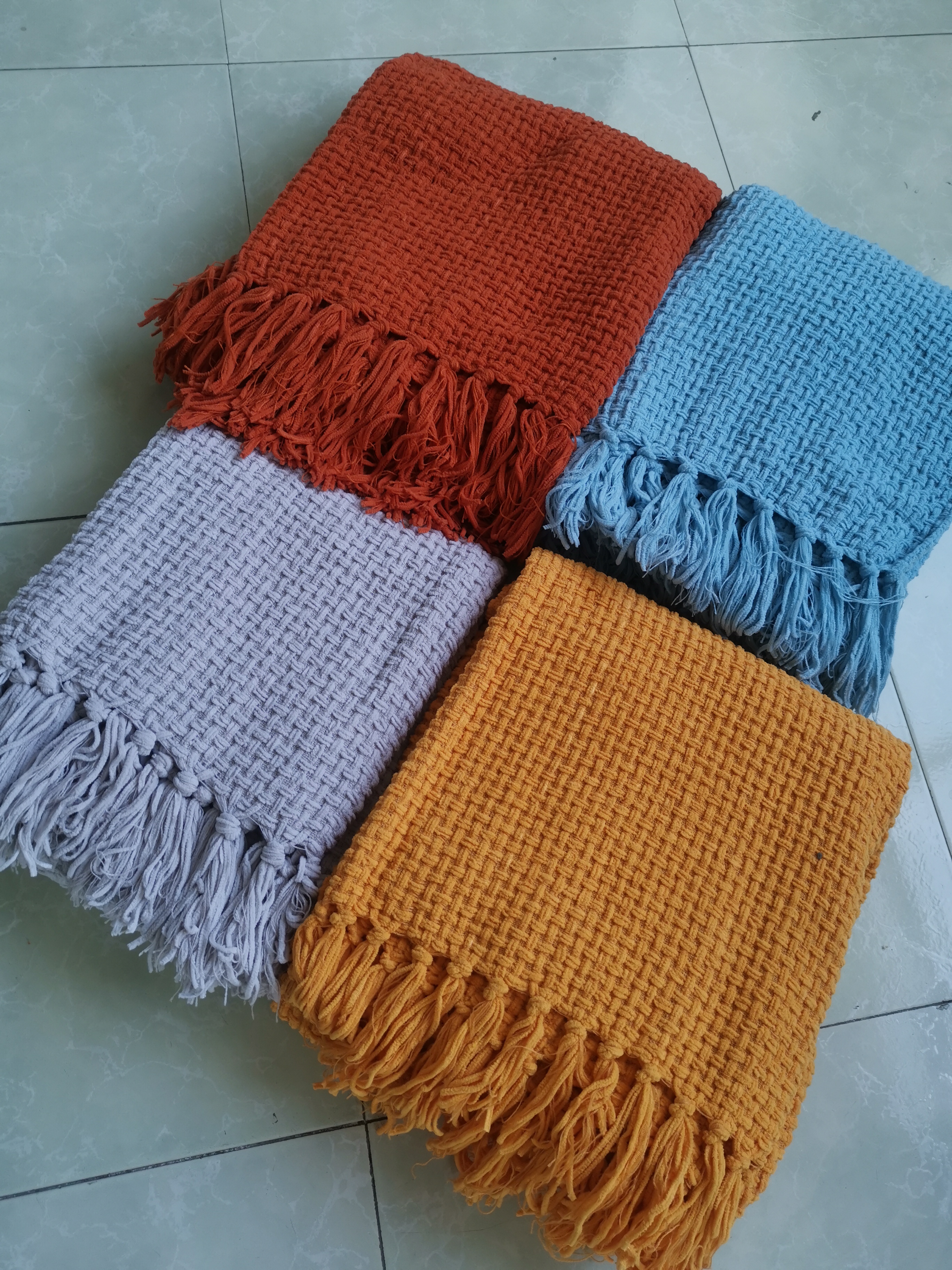 plaid throw