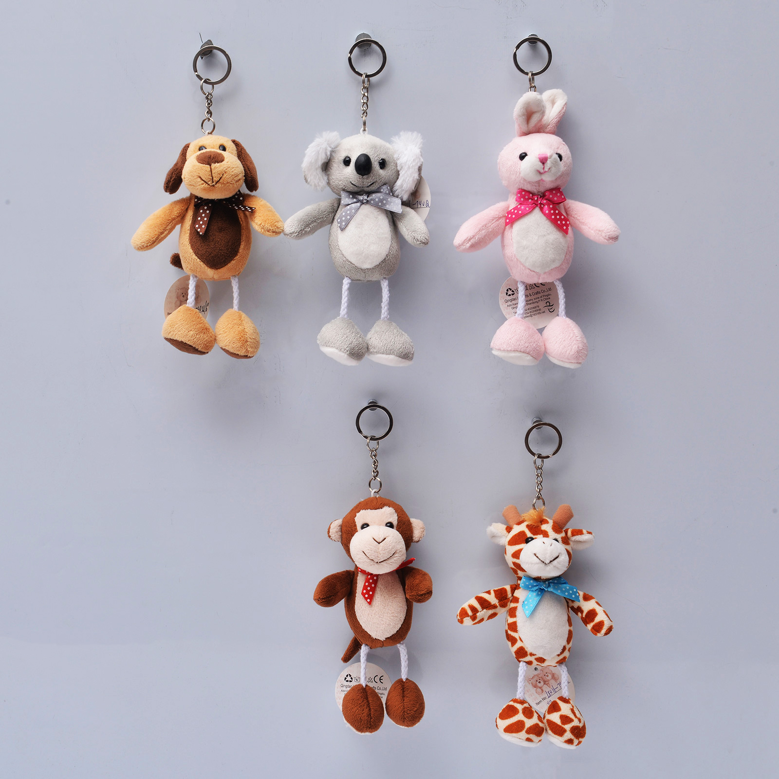 new small plush animals with keychain